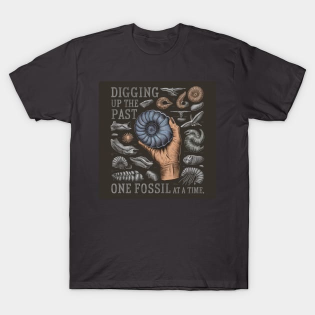 Digging up the past, one fossil at a time. T-Shirt by baseCompass